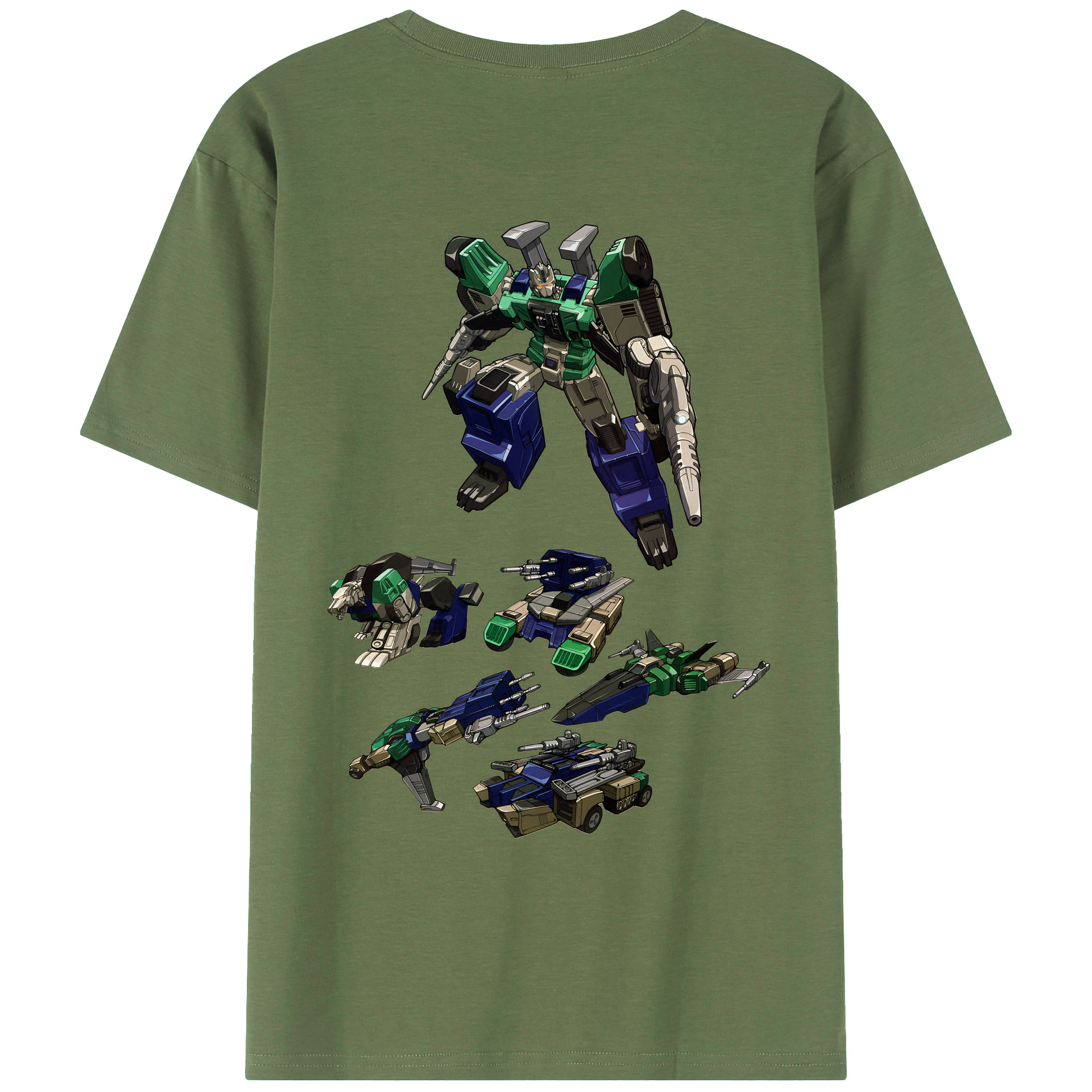 （画像用） Transformers トランスフォーマー 綿100％ メンズ半袖Tシャツ（バックプリント） 通気性